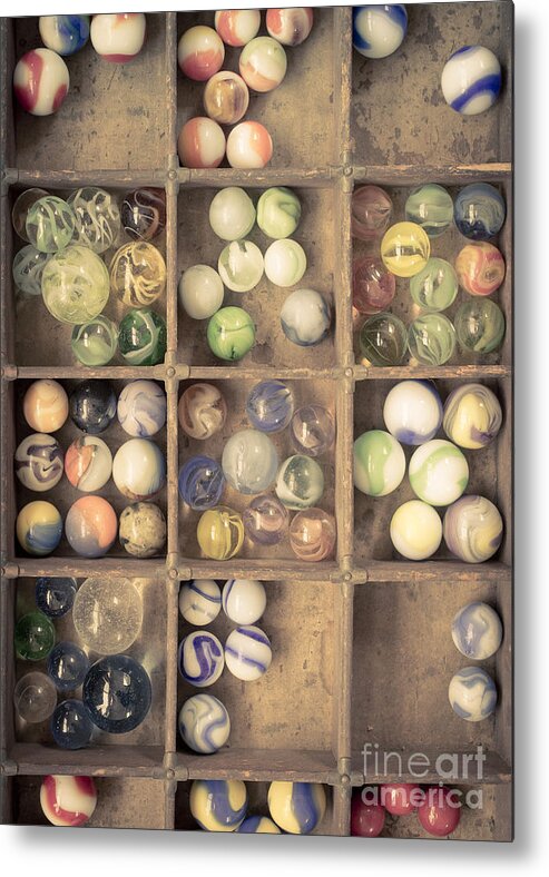 Marbles Metal Print featuring the photograph Marble Collection by Edward Fielding