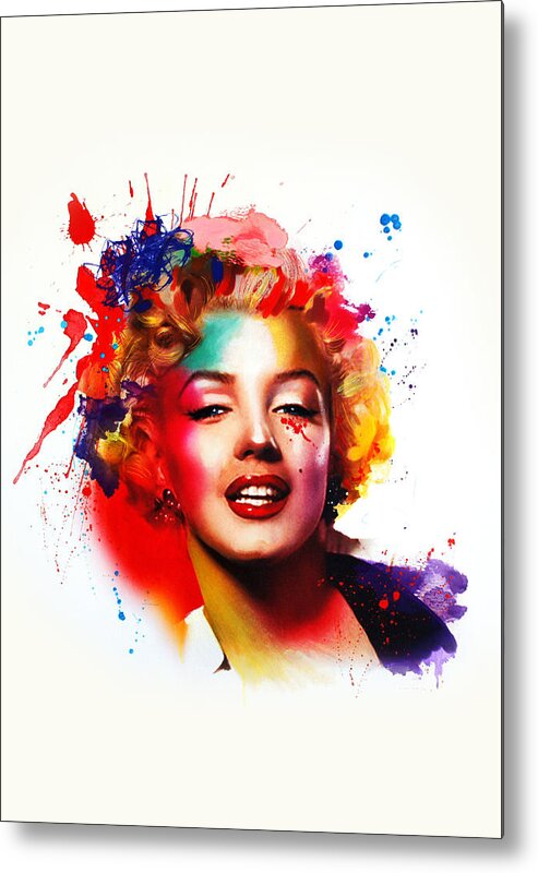 Painting Metal Print featuring the painting Marilyn by Isabel Salvador