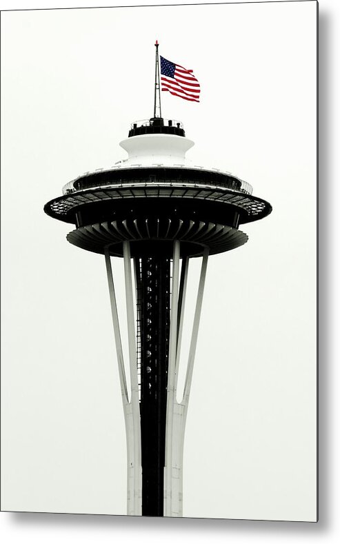Seattle Metal Print featuring the photograph Memorial Needle by Benjamin Yeager