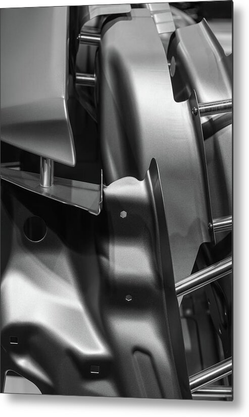 Tin Metal Print featuring the photograph Metal Parts Of A Car In Automotive by Wlad74