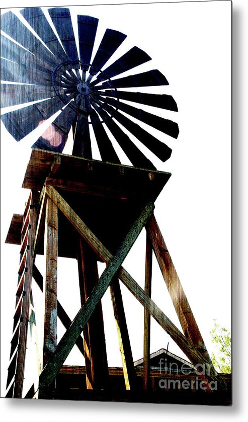 Windmill Metal Print featuring the photograph Midday by Linda Shafer