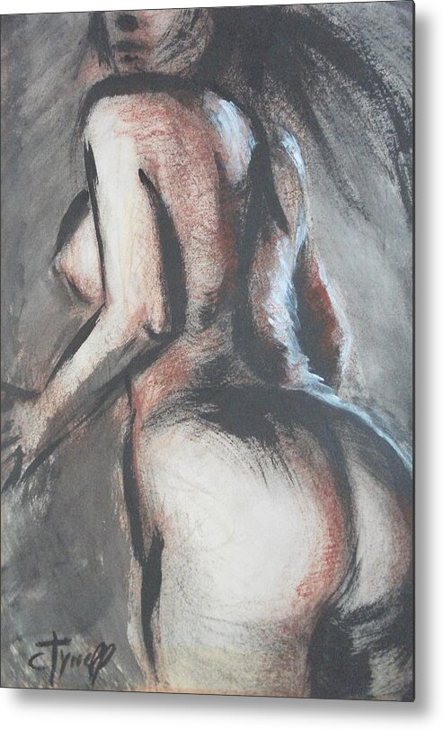 Female Metal Print featuring the painting Movement by Carmen Tyrrell