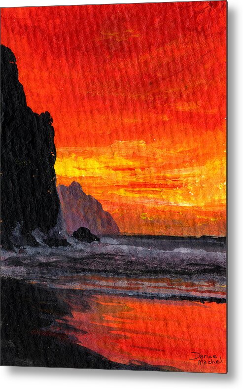 Napali Metal Print featuring the painting Napali by Darice Machel McGuire