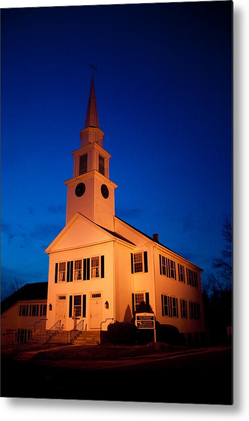 Ithacastock.com Metal Print featuring the photograph New England Church by Monroe Payne