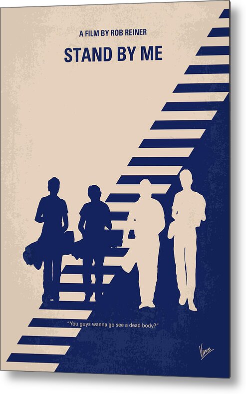 Stand Metal Print featuring the digital art No429 My Stand by me minimal movie poster by Chungkong Art