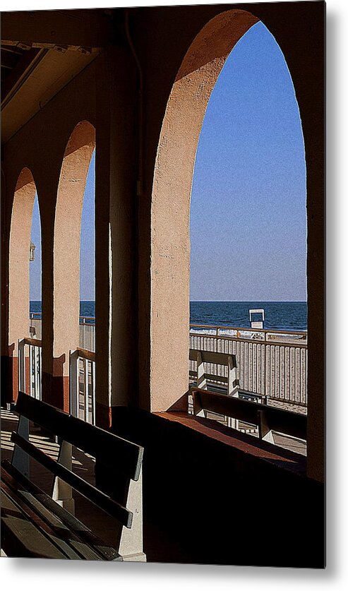Ocean City Metal Print featuring the photograph Ocean City Music Pier View by Mary Beth Landis