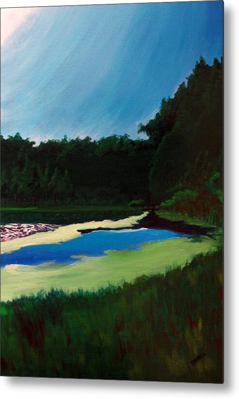 Golf Metal Print featuring the painting Oglebay Park - Palmer Course by David Bartsch