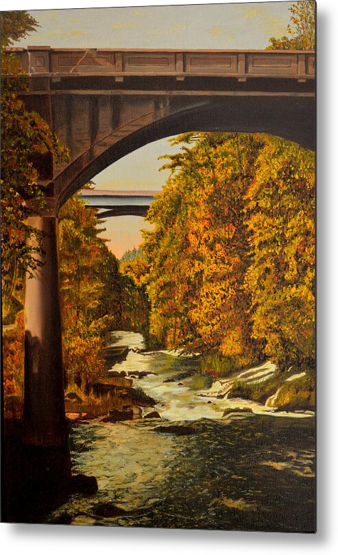 Bridge Metal Print featuring the painting Olympia by Thu Nguyen