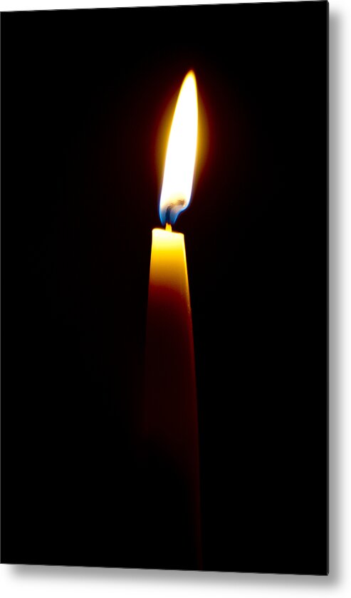 Aflame Metal Print featuring the photograph One Small Light by Christi Kraft