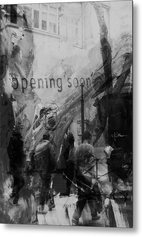 Street People City Digital Print Canvasprint Acrylic Acrylicprint Metalprint Metal Metal Print featuring the photograph Opening Soon by Jim Vance