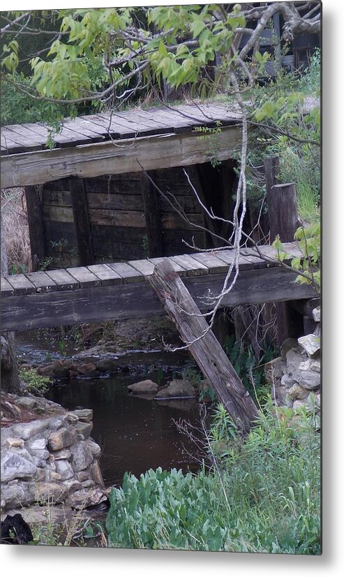 Wooden Bridge Metal Print featuring the photograph Path Less Taken by John Glass