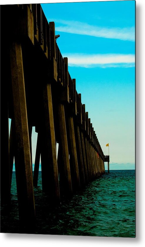 Pier Metal Print featuring the photograph Pier into the Horizon by Jon Cody