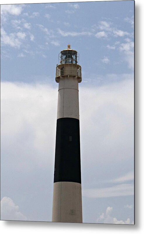 Lighthouse Metal Print featuring the photograph Portrait of a Lighthouse - Absecon by Dark Whimsy