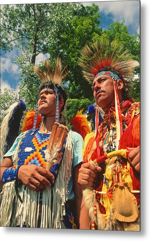 Ottawa Metal Print featuring the photograph Pow Wow dancers by Dennis Cox