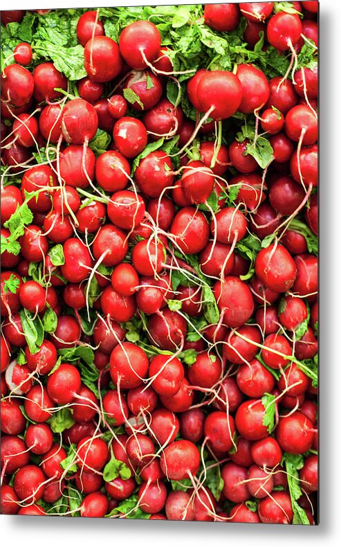 Heap Metal Print featuring the photograph Radishes by Tuan Tran