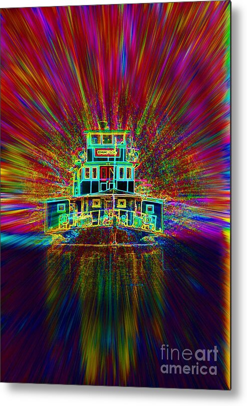 Rainbow In My Wake Metal Print featuring the digital art Rainbow in My Wake by Lorles Lifestyles