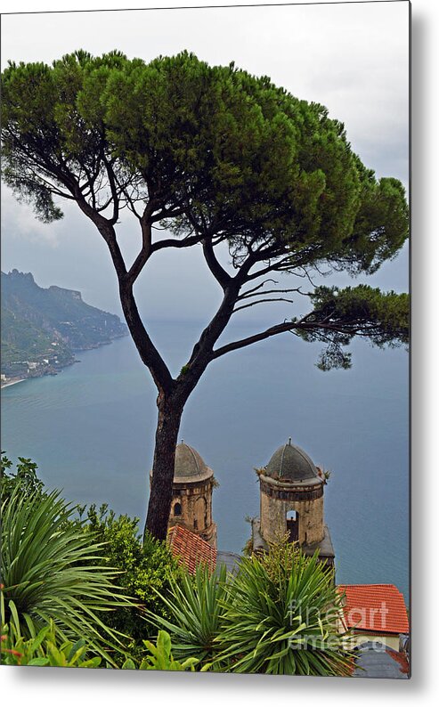 Seascape Metal Print featuring the photograph Rapallo Italy by Nancy Bradley