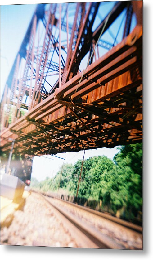 Recesky Metal Print featuring the photograph Recesky - Whitford Railroad Bridge by Richard Reeve
