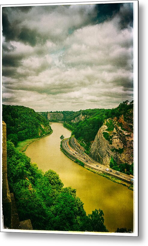 Avon Gorge Metal Print featuring the photograph River Avon Curvature as seen from Clifton Suspension Bridge by Lenny Carter