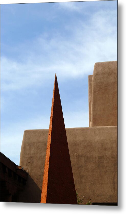 Architecture Metal Print featuring the photograph Santa Fe Pyramid by Glory Ann Penington