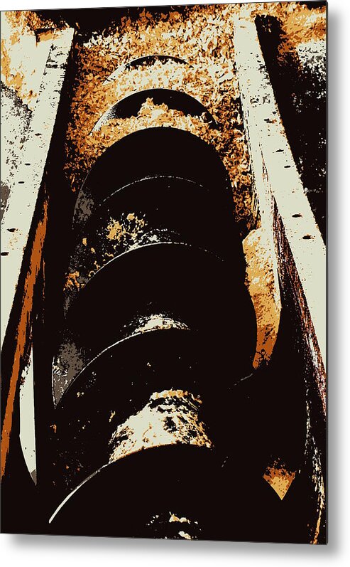 Hopper Metal Print featuring the photograph Screw Archimedes 2 by Guy Pettingell