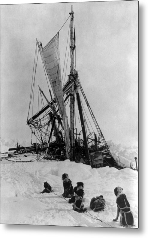 Navigation Metal Print featuring the photograph Shackletons Endurance Trapped In Pack by Science Source