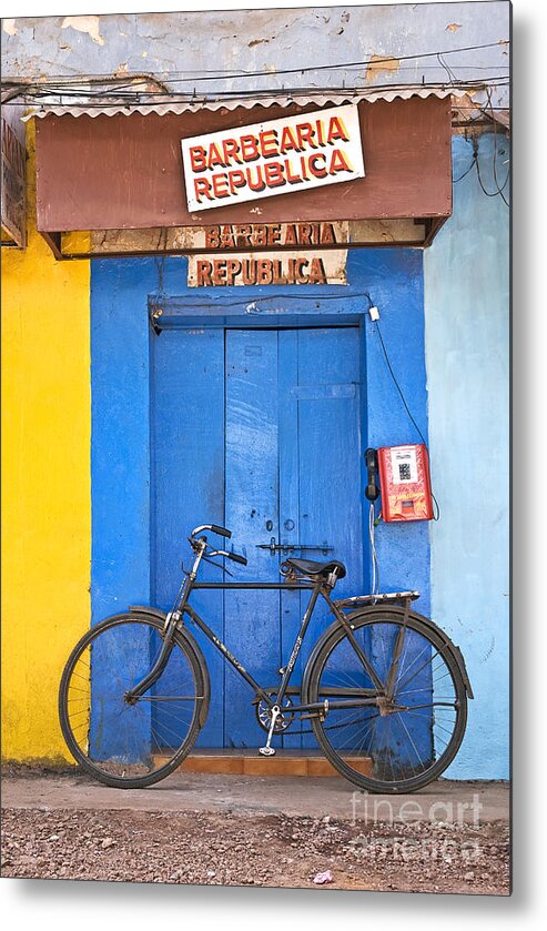 Goa Metal Print featuring the photograph Shop On Street In Goa India by JM Travel Photography