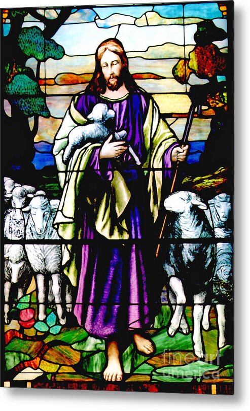   Metal Print featuring the photograph Six Toed Jesus Window by Pattie Calfy
