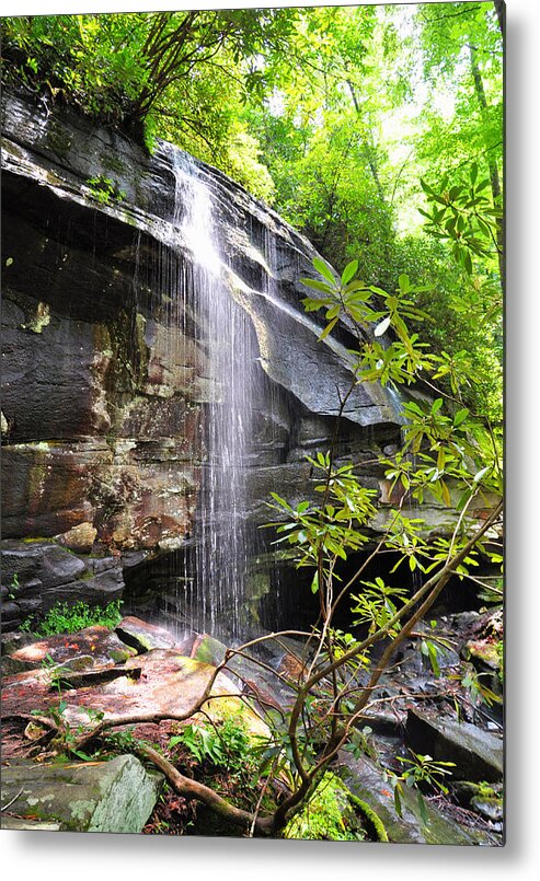 Slick Rock Falls Metal Print featuring the photograph Slick Rock Falls by Savannah Gibbs