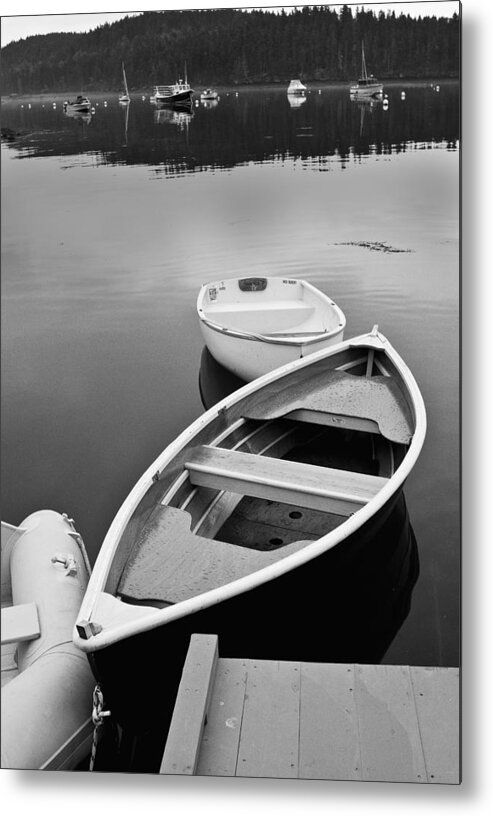 Maine Metal Print featuring the photograph Sorrento Harbor Boats by Bill Barber