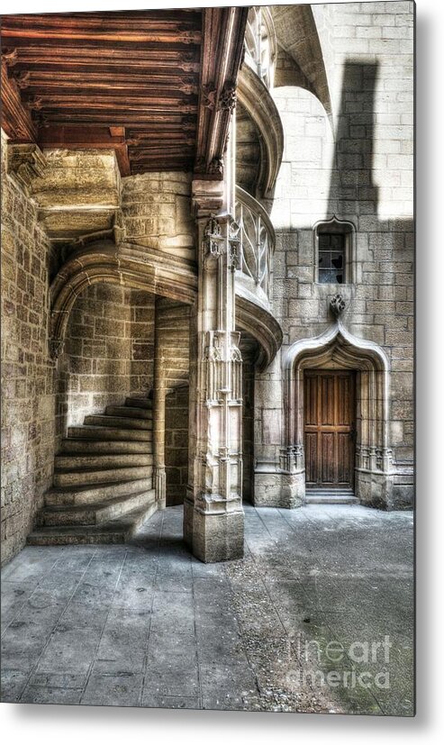 A Staircase In Dijon Metal Print featuring the photograph Staircase in Dijon by Mel Steinhauer