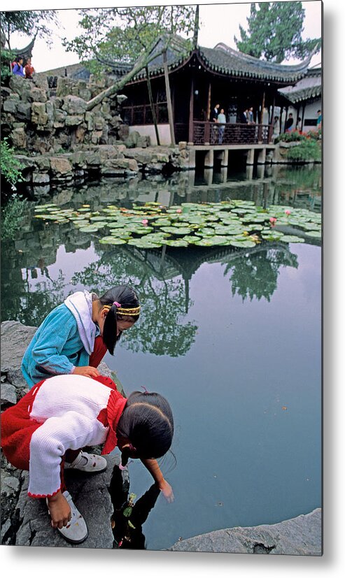 China Metal Print featuring the photograph Suzhou garden by Dennis Cox