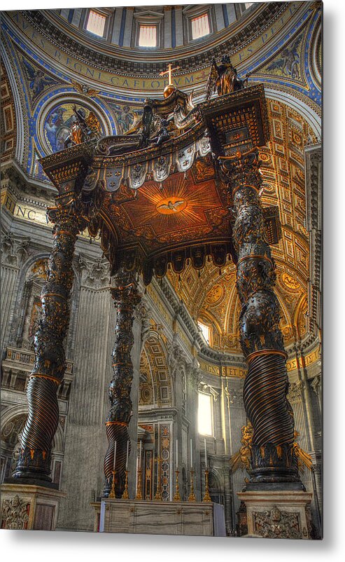 Bernini Metal Print featuring the photograph The Baldaccino of Bernini by Michael Kirk