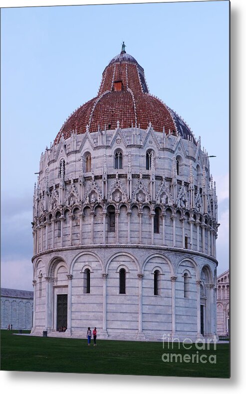 Pisa Baptistry Metal Print featuring the photograph The Baptistry - Pisa - Italy by Phil Banks