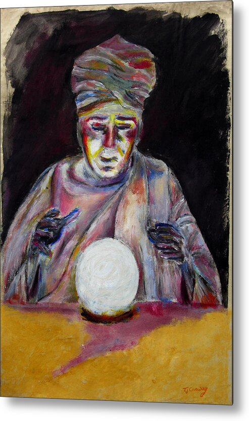 Fortune Tellers Metal Print featuring the painting The Fortune Teller by Tom Conway