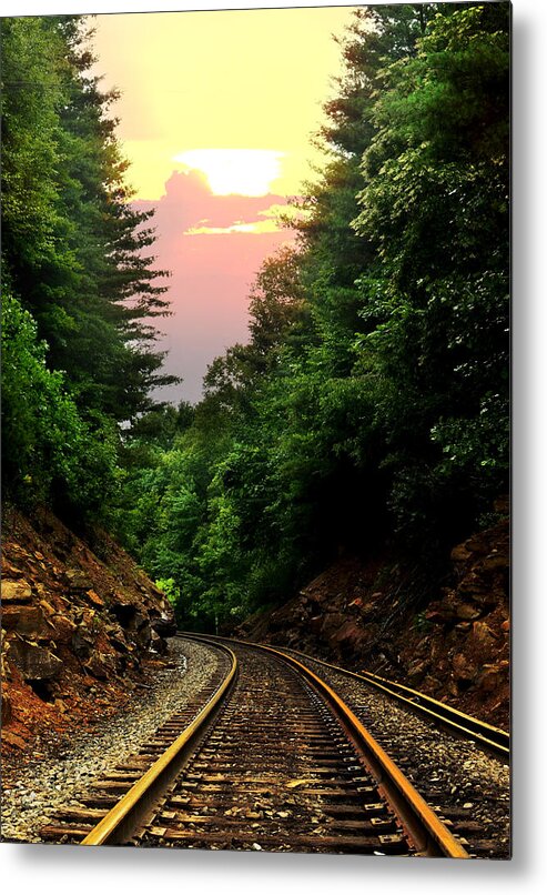 Railroad Metal Print featuring the photograph The Great Adventure by Lisa Lambert-Shank