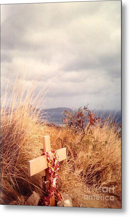 Cross Metal Print featuring the photograph The Little Cross by Carla Carson