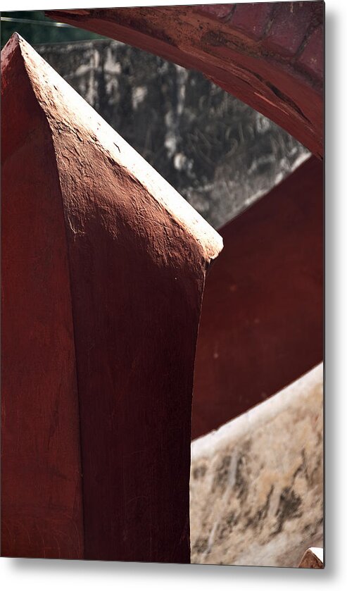Geometry Metal Print featuring the photograph The Pillar Stands by Rajiv Chopra