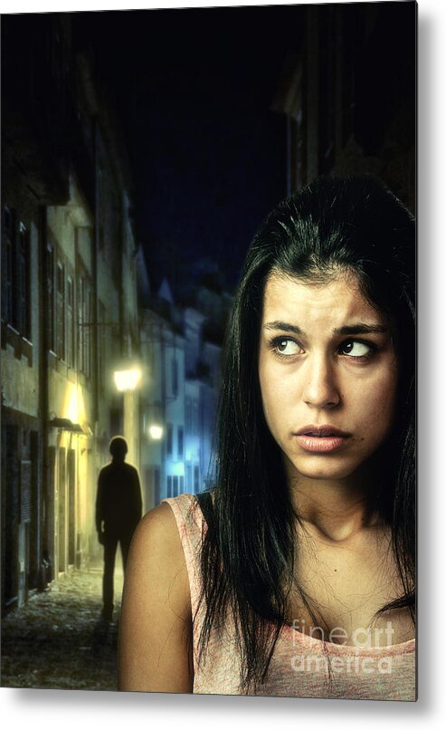 Dark Metal Print featuring the photograph The Stalker by Carlos Caetano