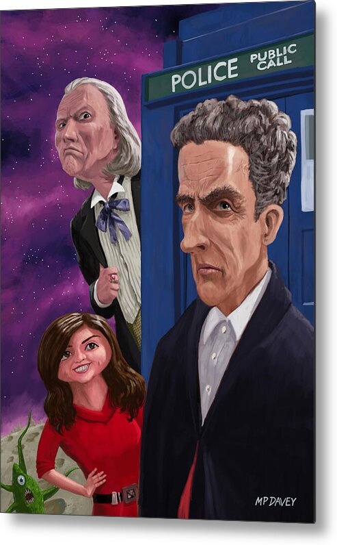Drwho Metal Print featuring the painting The Twelfth Doctor Who by Martin Davey