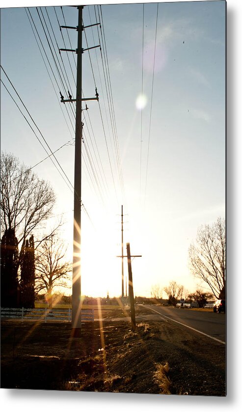 Power Pole Metal Print featuring the photograph Then and Now by Jessica Tookey