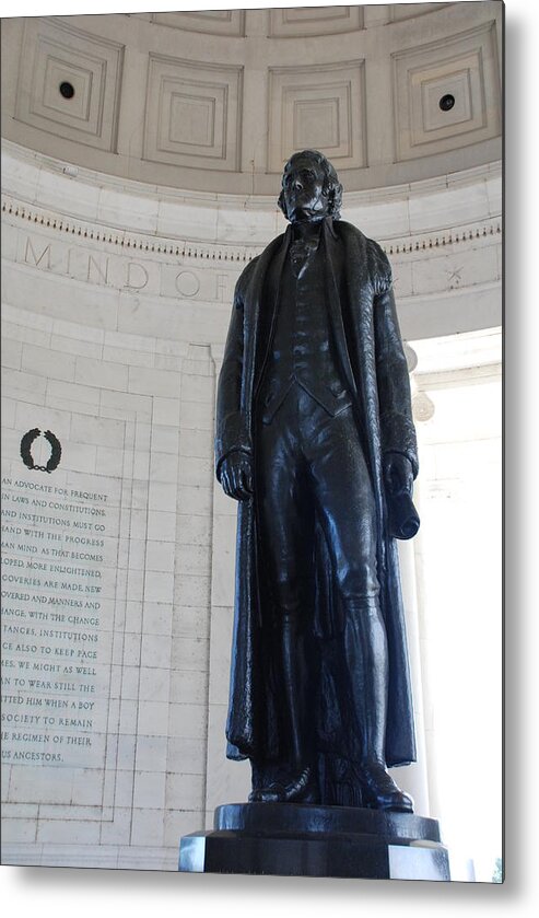 Declaration Of Independence Metal Print featuring the photograph Thomas Jefferson Statue by Kenny Glover