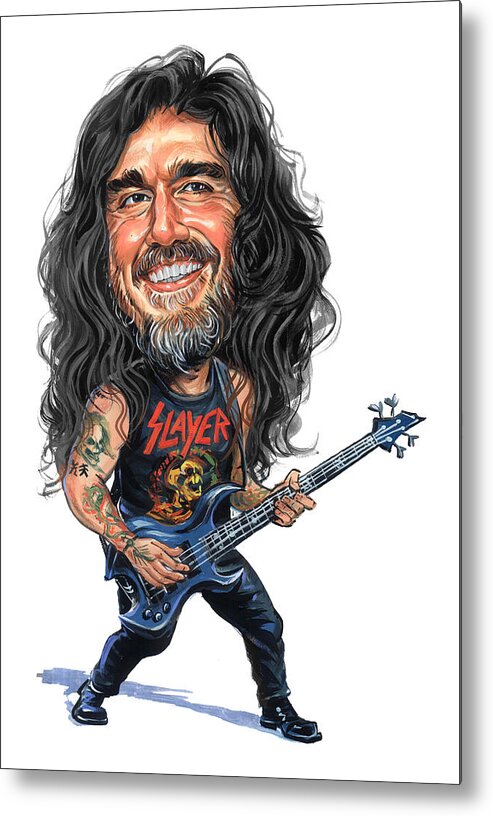 Tom Araya Metal Print featuring the painting Tom Araya by Art 