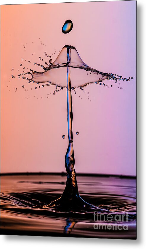 Drop Metal Print featuring the photograph Top Hat by Anthony Sacco