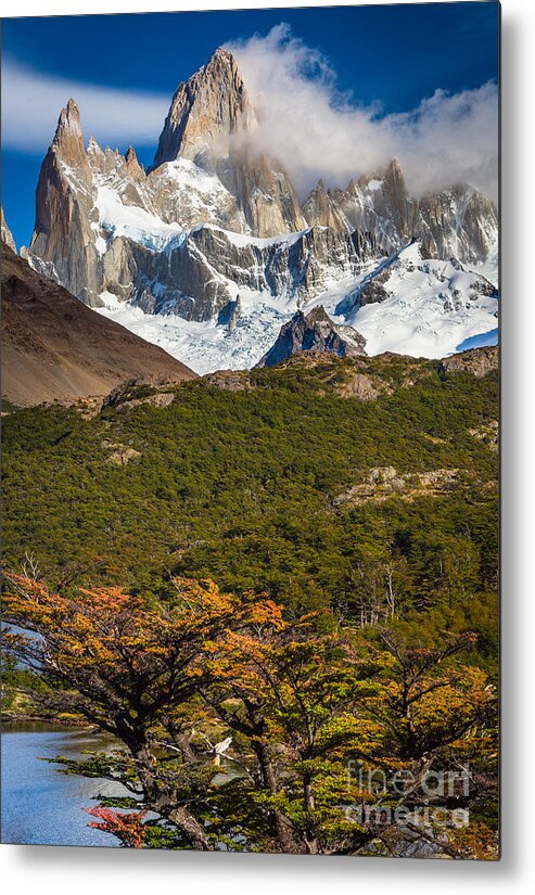 America Metal Print featuring the photograph Towering Fitz Roy by Inge Johnsson