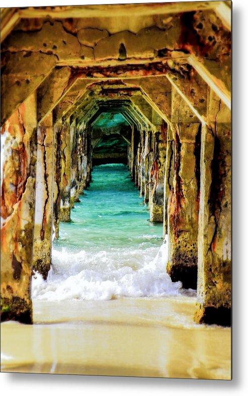 Saint Marteen Metal Print featuring the photograph Tranquility Below by Karen Wiles