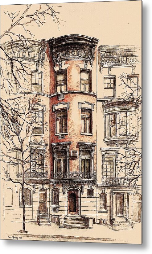 Architecture Metal Print featuring the painting Upper West Side by Nancy Brody