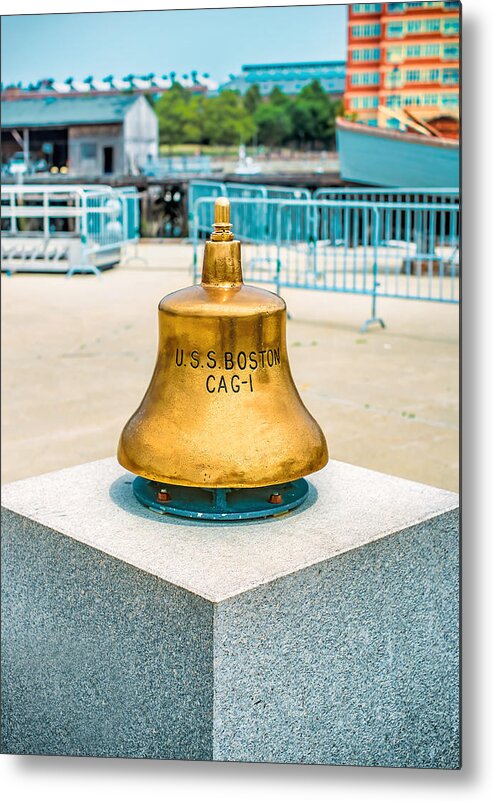 U.s.s Boston Bell Metal Print featuring the photograph U.S.S Boston Bell by Klm Studioline