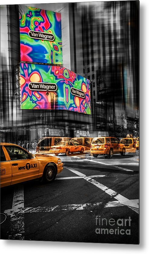 Nyc Metal Print featuring the photograph van wagner II by Hannes Cmarits