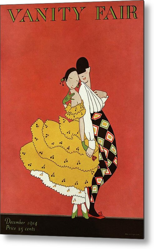 Illustration Metal Print featuring the photograph Vanity Fair Cover Featuring Two Dancers by A. H. Fish